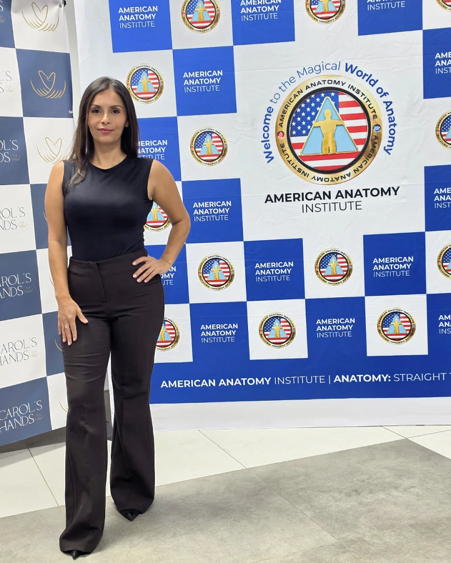 Cindy Alzate en The Real Experience of Anatomy del American Anatomy Institute